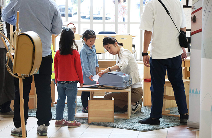 「小学生体験コーナー」風景