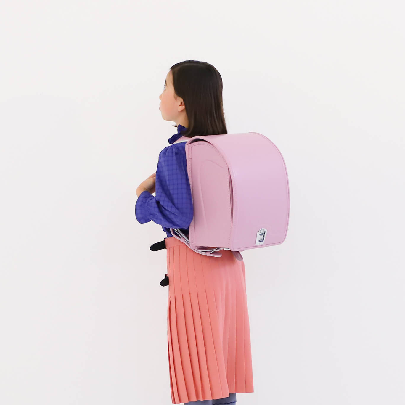 にこにこ　紫　パープル　ランドセルの画像